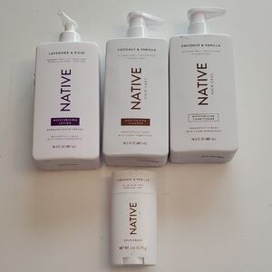 Native Lavender & Rose and Coconut & Vanilla Moisturizing Set